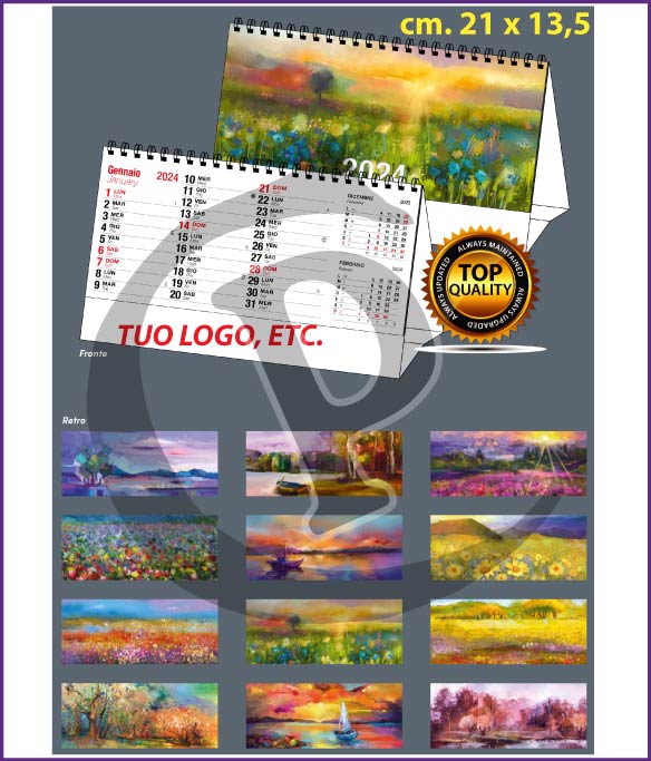 calendari-da tavolo 2024-personalizzati-Illustrati-da-scrivania-pittura-t610